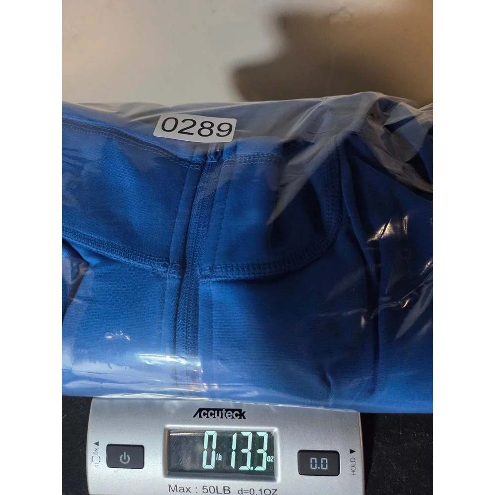 The‎ North Face Quarter Zip Pullover XL Blue Mens CR Patch Logo Activewear